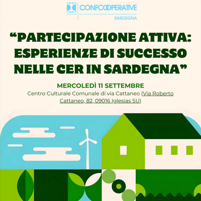 Convegno sulle Comunità Energetiche Rinnovabili a Iglesias